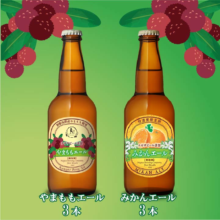 やまももエール＆みかんエールのフルーツビール6本セット（NB6-MY）【M3YA3】